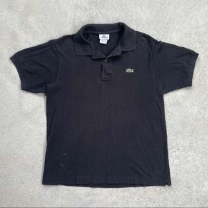 5/$50🎄 Lacoste vintage black polo golf shirt - size S